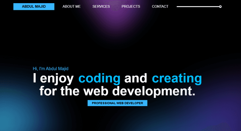 Majid Portfolio Website